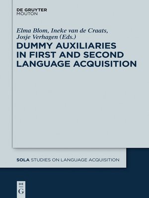 cover image of Dummy Auxiliaries in First and Second Language Acquisition